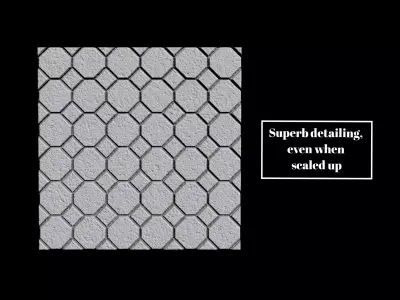 Medieval Modular Stone Floor Tile Seamless Snap-Fit 3D print model