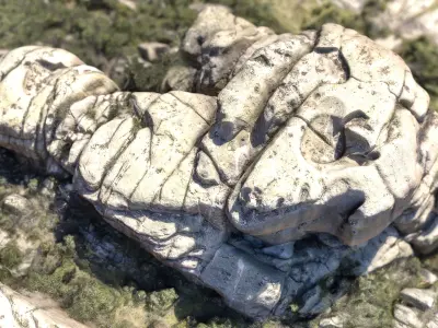 MOUNTAIN ROCKS 9 Low-poly 3D model