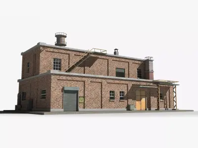 Factory xx15 Low-poly 3D model purchase