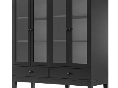 IKEA - IDANAS IDANES Double glass cabinet with door 3D model