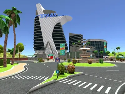 New City 2025 Low-poly 3D model