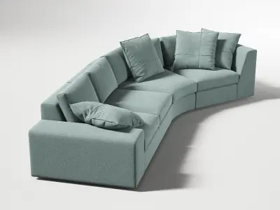Exclusif Sofa Composition L 3D model