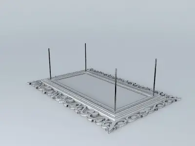 Pendant chandelier Frame Retro Free 3D model