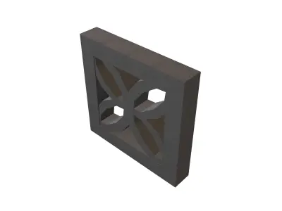 Breeze Block V2 002 Low-poly 3D model