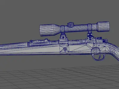 kar98k Low-poly 3D model