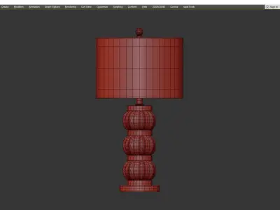 linna Smoked Gray Brass Gold by JONATHAN Y Low-poly 3D model