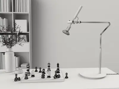 Industrial-style LOFT Table Lamp 3D model