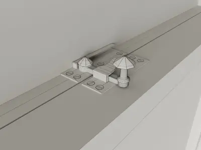 Offset Three Light Sash Window 3D model