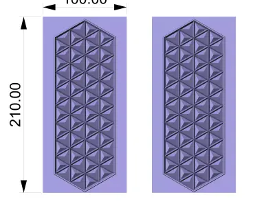 decorative engraved panel and door 004 for 3d print and cnc  3D print model