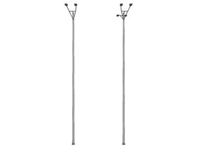 Lamp Post - Light Pole - Light Post - Street Light - Group 12 3D model