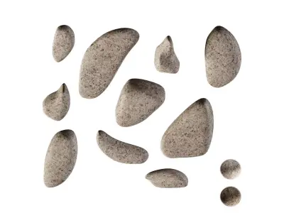 Garden Stone Set 3D model