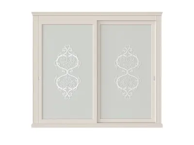 Sleek slide wardrobe by MODENESE 3D model