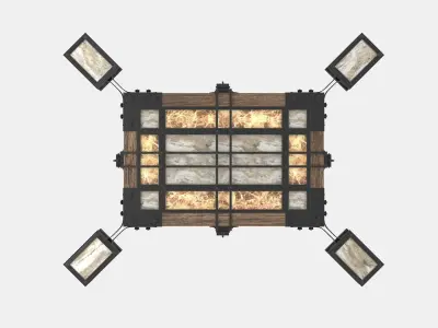  iron chandelier 3D model