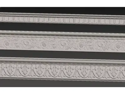 Plaster moulding 3D model