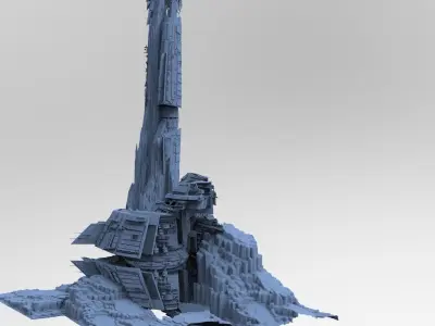 Hut Facility Hidden Base 3D model