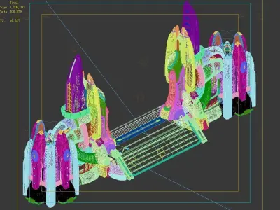 Space Station - City Gate 02 3D model
