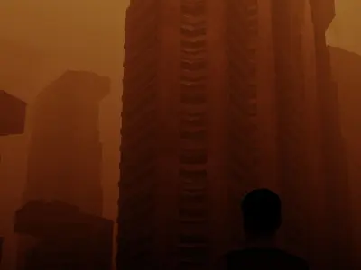 Blade runner look made in blender 3D model