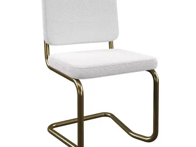 CHAIR TEDDY KINK WHITE 3D model