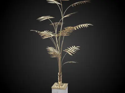Ivete Palmtree Lamp 3D model