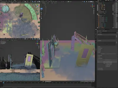 Vecnas Mind Lair - Stranger Things 4 3D model