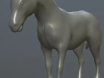 3D African Zebra Model Free low-poly 3D model
