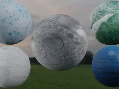 Foam Ocean Pack  5 Materials 3D model