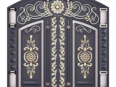 Metal gate 01 3D model