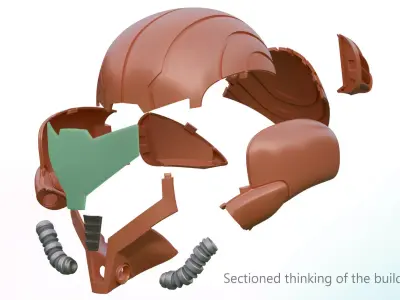 Samus Aran Wearable Helmet  Metroid Prime 3 Corruption  Cosplay 3D print model