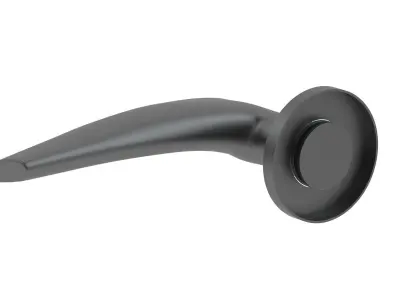 Urfic Belgravia Door Handle Matt Black 3D model