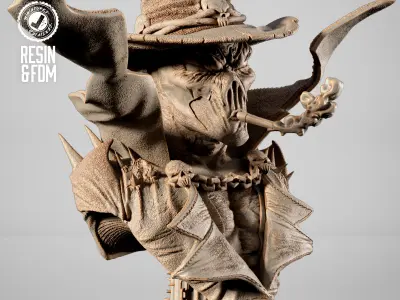 B3DSERK Spawn Gunslinger Portrait Bust 3D print model