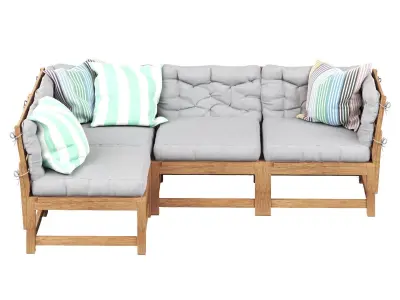 NAMMARO Modular corner sofa 3 seater IKEA 3D model