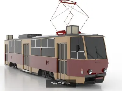 Tatra T6A2 - B6A2 Low 3D Model Pack
