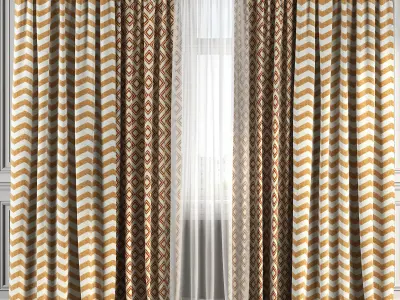 Curtain Set 160 3D model
