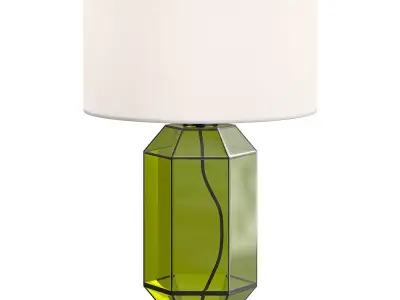 LAGUNA glass table lamp with shade 3D model