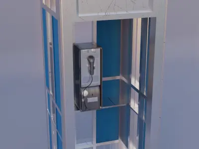 Phone Booth 3D model