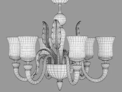 804060 Petalo Lightstar Chandelier 3D model