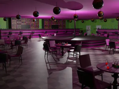 Night Club Low-poly 3D model