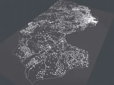 Cityscape Saint Tropez France  3D model