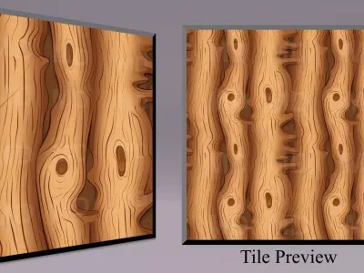 Cartoon Wood Textures Pack 16 - 10x PNG  Texture