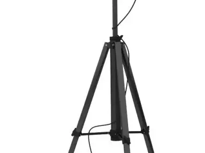 Spotlight on the tripod Low-poly 3D model