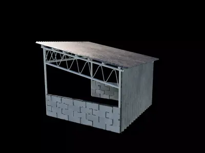 Bus Stop 3D model