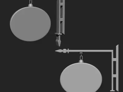 Sign Board Collection IMM Brush Pack 15 in One 3D model