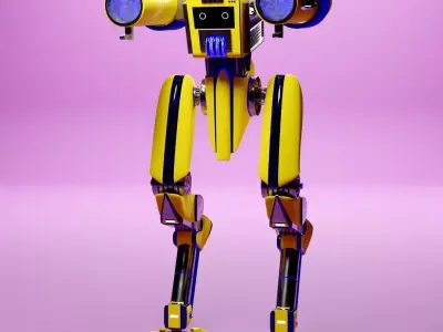Mecha sci-fi robot 3D model