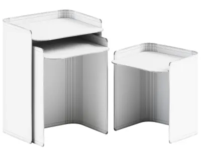 Flor Nesting Side Tables by Matiere Grise 3D model