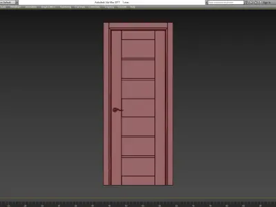 Edna Vetro Bianco Noble Belldinni Modern Interior Door 3d model Low-poly 3D model