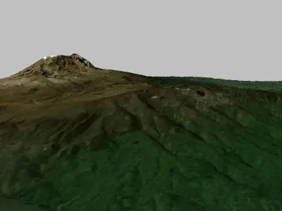 Mount Kilimanjaro Tanzania 3d model Low-poly 3D model