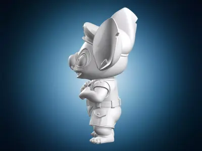 Military Officer Statue 3D print model