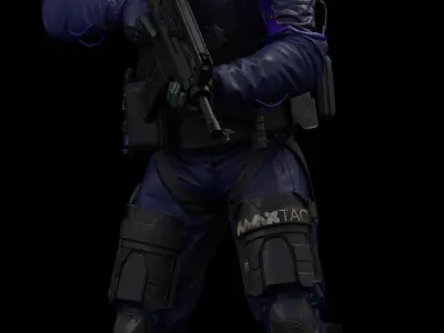 Cyberpunk Max Tac miniatures 3D print model