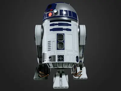 R2-D2 r2d2 from star wars force awakens 3D model