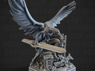 Hot lips White Walkers Diorama Set 130mm 3D print model